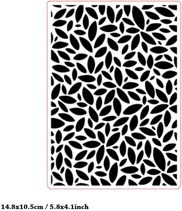FUGUT 3-D Embossing Folder for Card Making - Plastic Textured Template for DIY Scrapbooking, Paper Crafting and Handmade Art Supplies (3D Leaf Texture 5.8 x 4.1 in) - Image 2